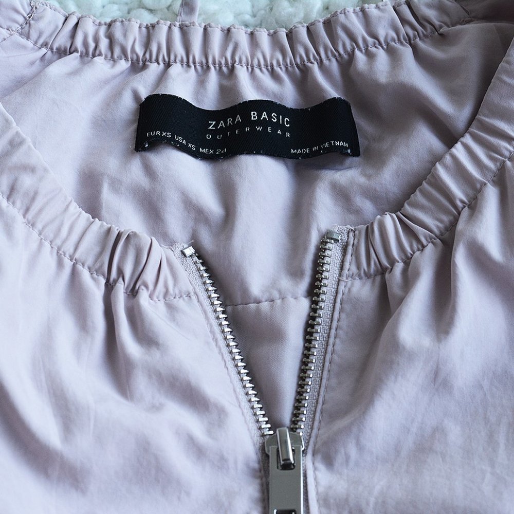 Zara Blush Pink Bomber Jacket - Picture 4 of 6